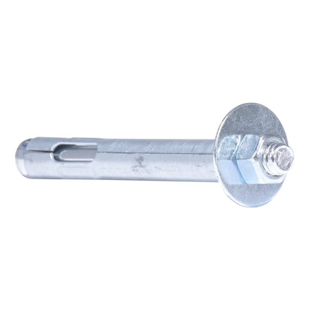 Vestil Sleeve Anchor, 1/2" Dia., 4" L, Steel Zinc Plated AS-124